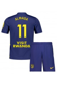 Atletico Madrid Thiago Almada #11 Jalkapallovaatteet Lasten Vieraspeliasu 2025-26 Lyhythihainen (+ Lyhyet housut)